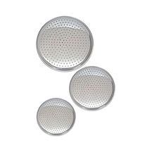 Evefix Üç Boy Paslanmaz Çelik Dolma Sarma Altlığı Pizza Tepsisi 20-22-24 Cm Çok Renkli