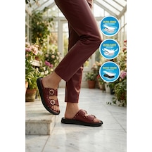 Ayakmod 513088 Z Bordo Kadın Terlik