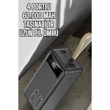 Mey İthalat Powerbank 60.000 Mah Dijital Göstergeli 4 Portlu Taşınabilir Diğer 58405232