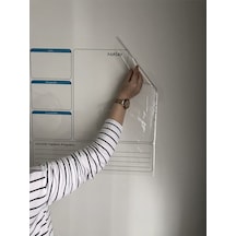 Haftalık Planlayıcı Takvim Akıllı Kağıt Tahta Silgili Kalem Hediy