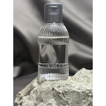 50 Adet 50 Ml Boş Plastik Şişe Ym23 Gri Kapak 0000 Parlak Vernik