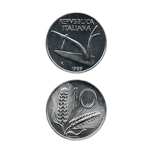 İtalya, 10 Lire 1989, Çil Eski Madeni Para