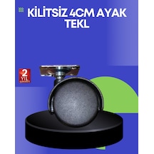 Sehpa Ve Ekipmanlar İçin 4 Cm Kilitsiz Ayak Tekli Çok Renkli