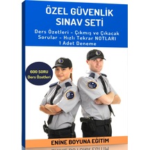 Özel Güvenlik Eğitim Seti