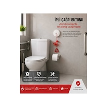 Engelli Wc Banyo Butonu Acil Yardım İpli Çağrı Butonu