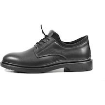 Komcero 1013 Hakiki Deri Siyah Casual Klasik Erkek Ayakkabı