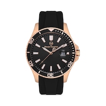 Sergio Tacchini Siyah Silikon Kordon Erkek Kol Saati L.st.1.10361.3 Rose Gold - Siyah