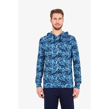 Blackspade 7579 Kapüşonlu Erkek Mavi Sweatshirt
