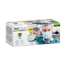 Roll Cerrahi Maske 3 Katlı Telli Eko 50 Adet