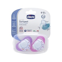 Chicco Physio Compact 2 Li Silikon Emzik 12 Ay+ Kız Mor