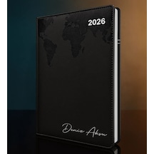 Bk Gift Kişiye Özel İsimli Termo Sert Kapak 2026 Siyah Ajanda -15, Öğretmenler Günü Hediyesi, Yeni İş Hediyesi 35301 Bk Gift Renkli