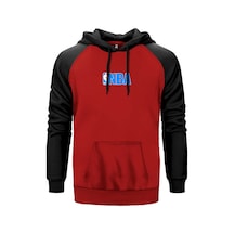 Basket Logo Kırmızı Renk Reglan Kol Sweatshirt Kırmızı