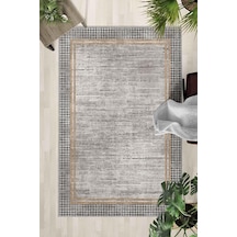 Kaymaz Taban Yıkanabilir Halı Mutfak, Salon, Yatak Odası İçin Modern Dijital Baskı Halı Sln Halı - 0033 Çok Renkli