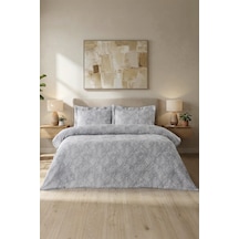 Palm Çift Kişilik Yatak Örtüsü Seti 200x230 Gri