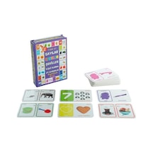 Süper Set Zeka Kartları Eğitici Kart Sayılar Renkler Şekiller