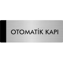 Metal Yönlendirme Levhası, Departman Kapı Isimliği Otomatik Kapı 10x20 Cm Gümüş Renk