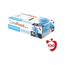 Bimel Corefood Pudrasız Nitril Eldiven Xl Beden Mavi 100'lü 20 Paket