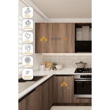 Klasik Meşe Yapışkanlı Kaplama Folyo 120 Cm Mobilya, Duvar, Kapı, Mutfak İçin Pw718 - Pw718 120 X 1000 Cm