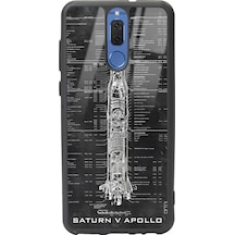 Huawei Mate 10 Lite Apollo Plan Tasarımlı Glossy Telefon Kılıfı Çok Renkli