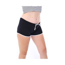 Toontoy Kids Toontoy Kadın Beli Lastikli Crop Şort Siyah