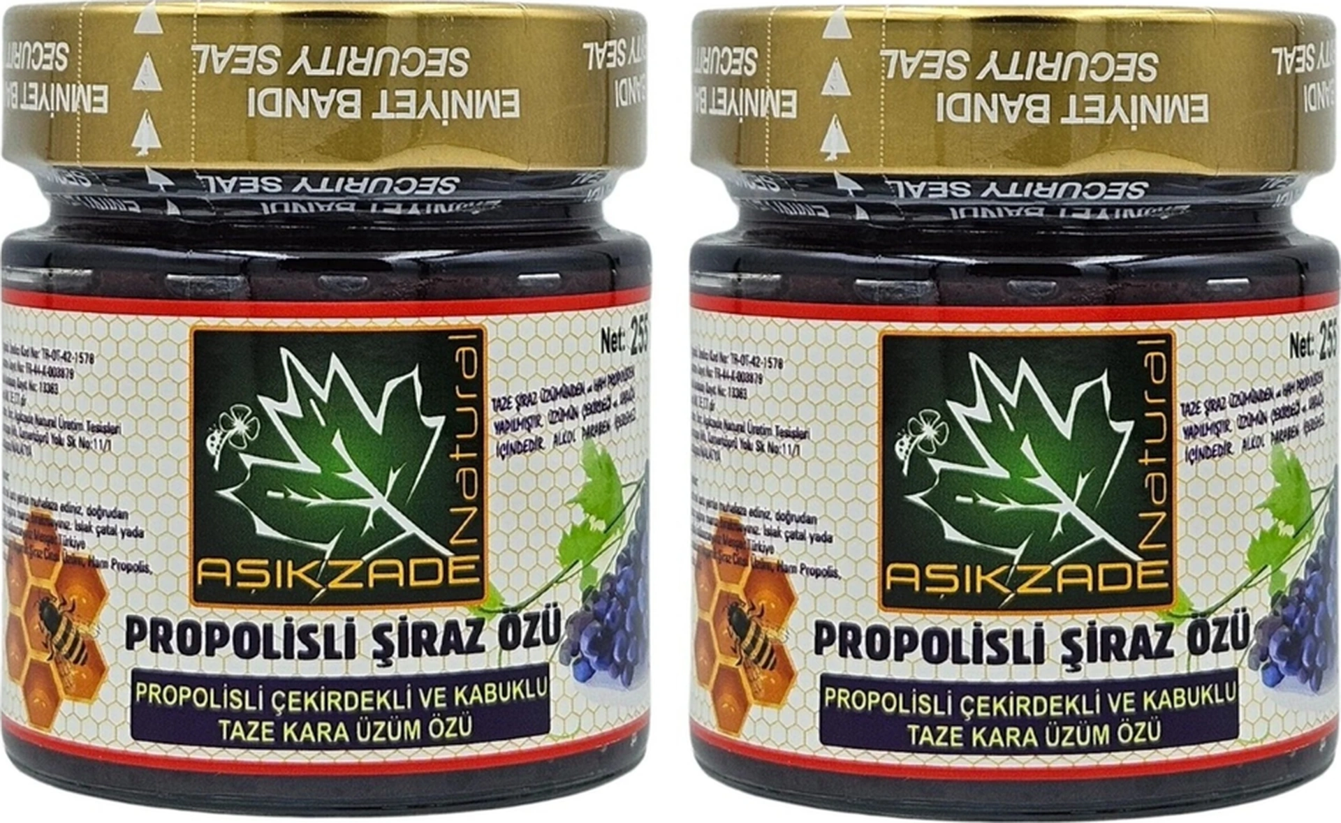 Aşıkzade 2'li Set Propolisli Şiraz Özü 255ml 280g 250 ML
