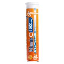 Aprivex Vitamin C 1000 Mg Üçlü Bileşen 20 Efervesan Tablet