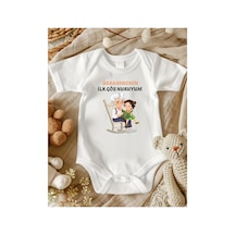 Lupi Babaanne Yazılı Bebek Zıbın % 100 Pamuk 20 ekru