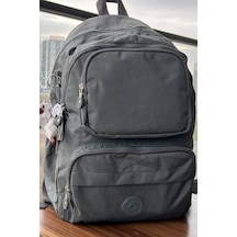 Nemo Group Gri Okul Sırt Çantası Krinkıl Kumaş Gri