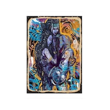 Bedeko Dövmeli Çift Art Mdf Poster 35 Cm X 50 Cm