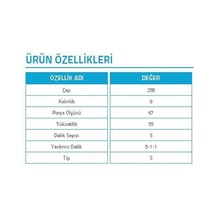 YAVUZSAN 24105 Fren Diski Mercedes W124 85-96 Arka (258 Mm)