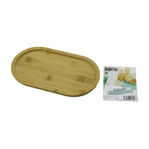 İbico İ22-179 Ahşap Bambu Servis Sunum Tepsi Ve Tahtası 25 X 14 X 1.4cm Oval Mini Tepsi Diğer