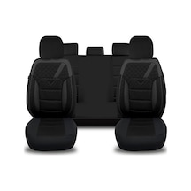 Minderland K1 - Opel Agila İle Uyumlu Koltuk Kılıfı, Tam Takım/siyah