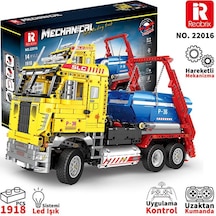 Reobrix Technic 22016 Çöp Yükleme Kamyonu Ship Loading Truck Kumanda&motor Yaratıcı Yapı Blok Seti Building Blocks - 1918 Parça