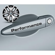 Performance Kapı Kolu Sport Sticker Yapıştırma 8 Ad