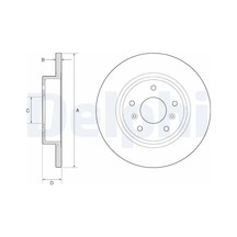 Delphı Bg4807c Arka Fren Diski 432064ce0b 432064ea0a 432064ea0b - 2 Adettir