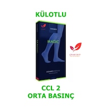 Sigvaris Magic Külotlu Varis Çorabı (Mg-2 Orta Basınç) Siyah CCL2 XL Kapalı Uzun