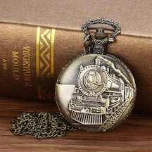 Smael Tren Tasarımlı 47 MM Köstekli Cep Saati