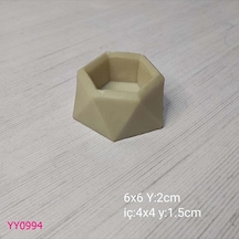 Yy0994 Geometrik Küçük Saksı Silikon Kalıp