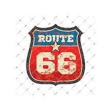 Rou8 Vintage Route 66 Sticker