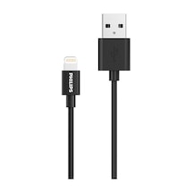 Philips DLC3104V USB-A - Lightining Şarj ve Data Kablosu 1.2 M Siyah