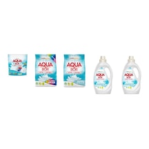 Aquabor Doğal Mineralli Tablet + 4 Kg Renkliler + 4 Kg Beyaz + Sıvı Beyaz + Sıvı Beyaz 5 Li Set