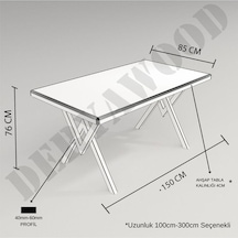 Deryawood Ahşap Bilgisayar Masası-70x100x76 Cm Açık Ceviz