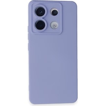 Redmi Note 13 Pro 5g İçi Kadife Kaplı Esnek Silikon Kapak Ryc/ Nano Lansman Lila