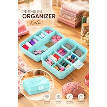 Porsima 1192-1 Premium 12 Bölmeli Çok Amaçlı Organizer Saklama Ka Yeşil