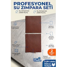 23x28 Cm Su Zımparası Seti 1000 1500 Kum 2 Parça Islak Kuru İnce Polisaj Zımparası + Eldiven