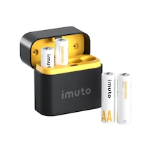 Imuto 3600mwh Aa Şarj Edilebilir Lityum Pil Seti 4 Lü Hızlı Şarj Cihazı