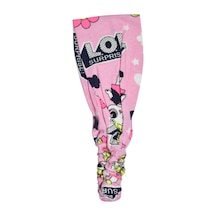 Lastikli Paraşüt Bandana Desenli Pembe