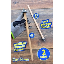 Venty 2'li Doğal ve Pedikür Tünek 35 cm / Ø 14 mm Sultan, Kakariki, Muhabbet, Forpus, Sevda, Cennet
