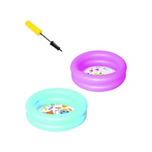 Pompası ile Bestway 51061, Desenli Zeminli Şişme Çocuk Havuz SET Pembe