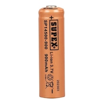 Supex Lityum Ion 3.7v 900mah Şarj Edilebilir Başlıklı Pil Sp14500-900s